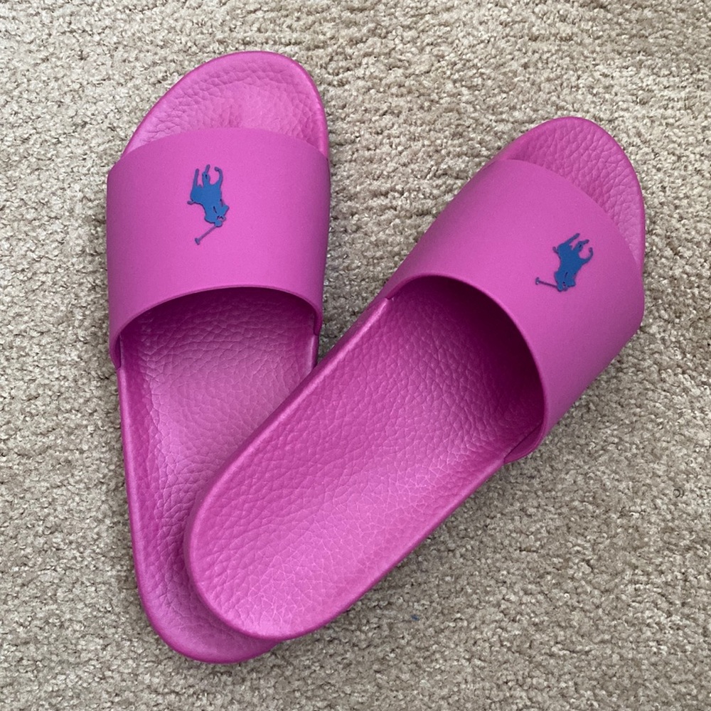 New Men’s Polo Ralph Lauren Signature Pony Slide Size 13